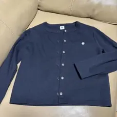 PETIT BATEAU ネイビー カーディガン 140cm　10ans