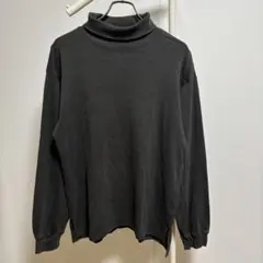 MONO-MARTタートルネック　ロングTシャツ（L）ブラック系