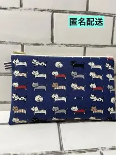 感謝価格 SALE 猫柄 16cmファスナーポーチ 人気 ハンドメイド - メルカリ