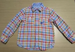 ミキハウス 長袖チェックシャツ