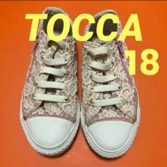 TOCCA　スニーカー　シューズ　女の子　18　レース　花柄