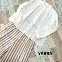 YARRA ヤラ　襟袖フリルリネンブラウス　¥16500のサムネイル
