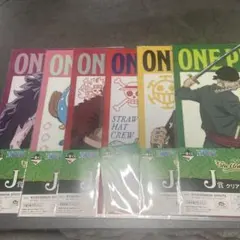 Ichiban Kuji ONE PIECE Clear File & Sticker Set of 6, Unopened