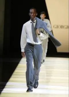 GIROGIO ARMANI 03AW belted wool slacksのサムネイル