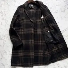 極美品✨現行 HUGO BOSS ヒューゴボス マルチチェック チェスターコートのサムネイル