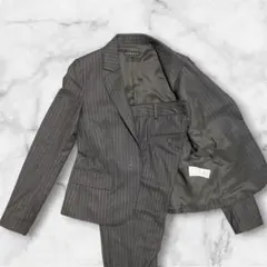 theory パンツスーツ ストライプ グレー セットアップ 上下セット M相当