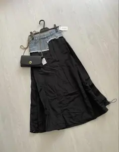 18000円新品♡スコットクラブ購入 デニム異素材スカート