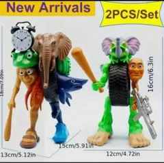 イタリアンブレインロット組み立て式フィギュアセット 2PCS テーマキャラクター