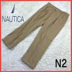 送料無料！ ノーティカ アースカラー ゆるたぼ チノパン 綿パン タックあり