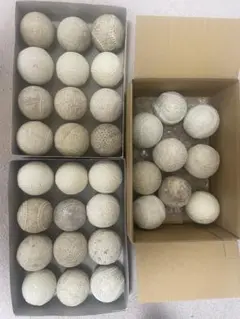 軟式野球ボール 33個 ホワイト系 中古