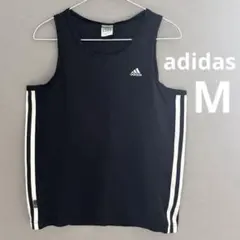 2001年 adidas タンクトップ M スリーストライプ ブラック 万国旗のサムネイル