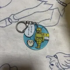 アクリルキーホルダー 青色 イラスト付き ちいかわ シーサー