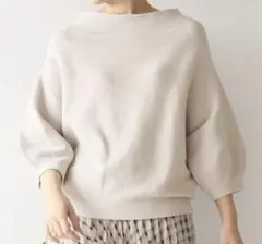 Spick & Span コットンストレッチボリュームスリーブプルオーバー 3