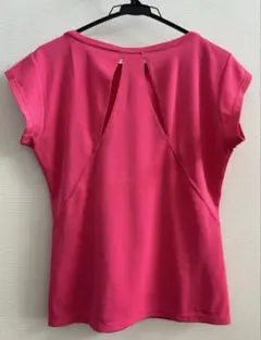 Nike ナイキDri-FIT ピンク Tシャツ M 背面スリット フレンチ袖