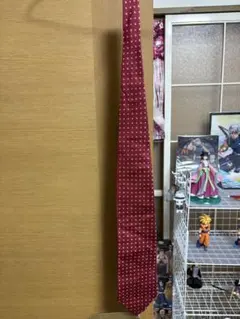 TEMALO 赤 ドットネクタイ