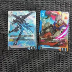 ガンダムカード グラハム専用ユニオンフラッグカスタム 初代ガンダム LR2枚
