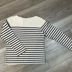 無印良品　ストライプ 長袖Tシャツ S