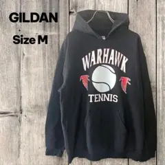 アメリカ古着　GILDAN ギルダン フード付き トレーナー パーカー M