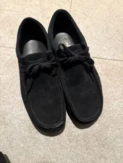 OPENING ACT 黒 スエード　モカシンシューズ Vibramソール Vibram × OPENING ACT] Vibramソールヌバックリアルレザーモカシン