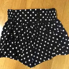 ドット柄紺色キュロット