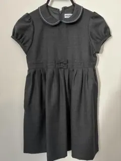 MIKI HOUSE 半袖ワンピース 120cm グレー　フォーマル