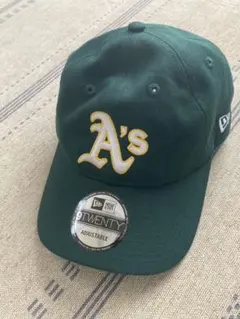 状態良好☆ニューエラNew Era 9TWENTY A's ベースボールキャップ