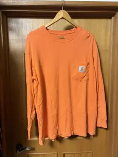 Carhartt オレンジ 長袖Tシャツ L