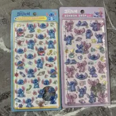 正規品　ディズニー ボンボンドロップシール　第2弾　スティッチ2点セット