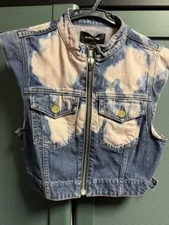 未使用タグ付き DIESEL デニムベスト XS