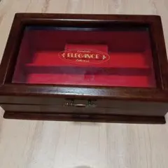 木製　アクセサリーケース　イアリング　ピアス　指輪　ネックレス　ペンダント