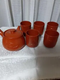 常滑焼(急須 湯呑み5個セット)