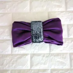 Bejoueld(ビージュエルド) クラッチバッグ リボン パープル