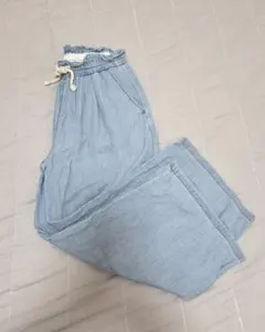 GU ワイドパンツ ライトブルー 130cmのサムネイル