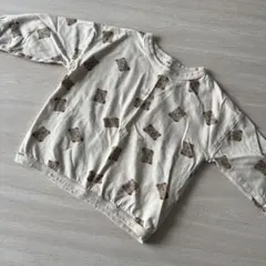 クマ柄 長袖トレーナー 95サイズ ロンT