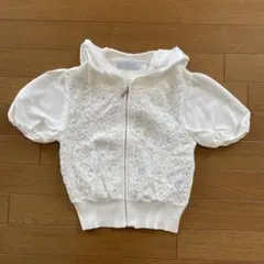 アベニールエトワール 半袖パーカー 白 36