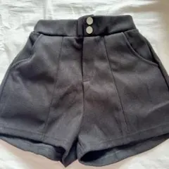 ☘️ショートパンツ レディース 秋冬 短パン 厚手 カジュアル　黒