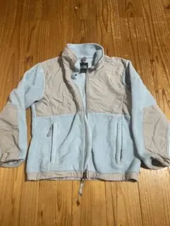 ノースフェイス フリースジャケット 水色 kids 古着　130 140 150