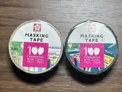 サクラクレパス　１００年記念　マスキングテープ　２個セット