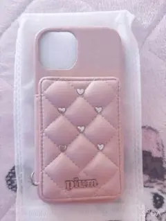pium ハートスタッズキルティングiPhoneケース