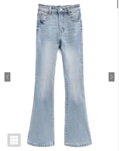 GRL / ハイウエストフレアデニムパンツ[cu498]