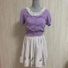 アンクルージュ　3点セット　カーディガン　インナー　スカート