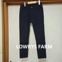 LOWRYS FARM　ダークネイビー 　ストライプ パンツ