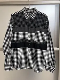 美品 BLACK COMME des GARCONS パッチワークシャツのサムネイル