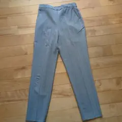 GU ジーユー チェック柄 テーパードパンツ Lサイズ　匿名　グレー