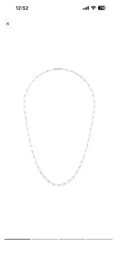 Tom Wood ボックスチェーンネックレス シルバー