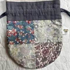 リバティハンドメイド　給食袋　コップ袋　パッチワーク　巾着袋　入園入学