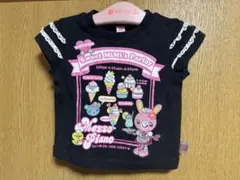 メゾピアノ Tシャツ ミミポポ ☆mezzo piano/メゾピアノ【新品】バックリボンつき ミミポポ レース