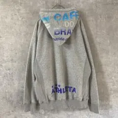 ATHLETA フーディー パーカー スウェット　グラデーションフードプリントL