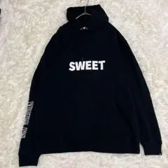 M432【フード付きパーカー】プルオーバー ロゴプリント(XL)大きいサイズ