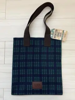 KALDI ウィンターバッグ 2025 ネイビー・グリーンチェック